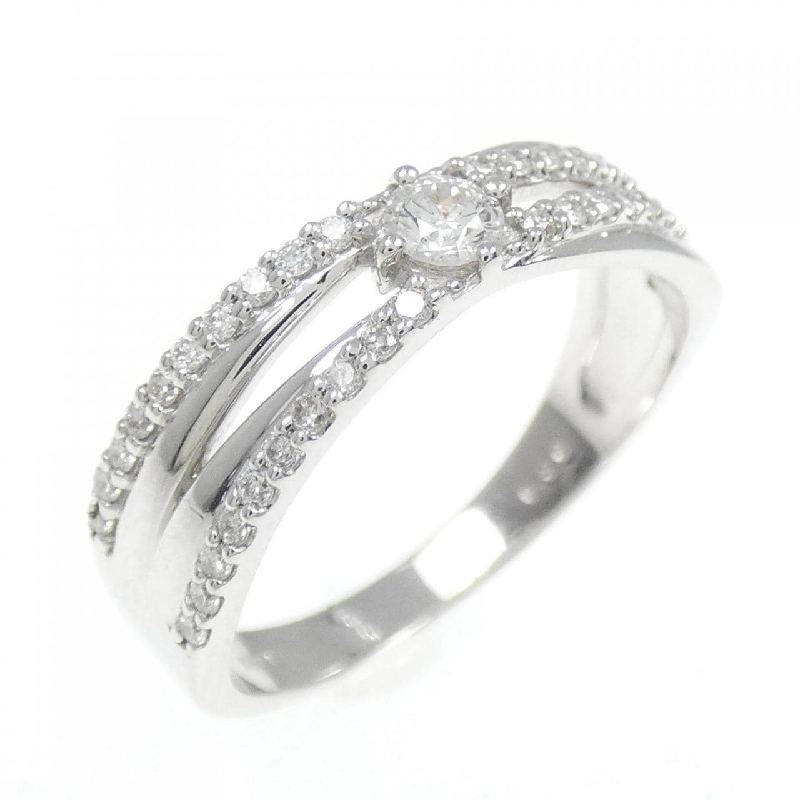 Nhẫn kim cương K18WG 0.30CT 671053