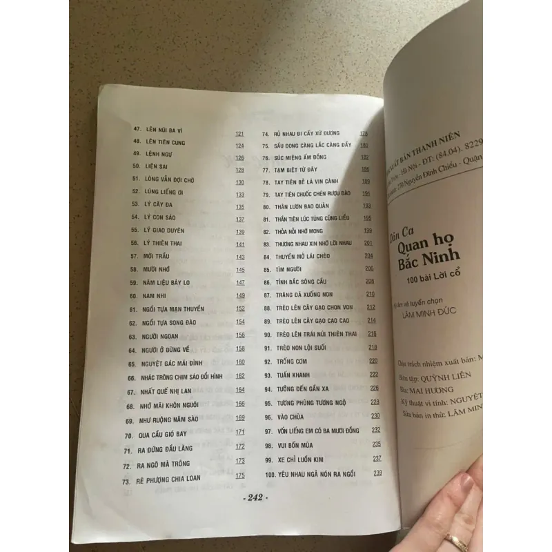 Dân ca Quan họ Bắc Ninh – Tuyển chọn & ký âm (Lâm Minh Đức) 994122