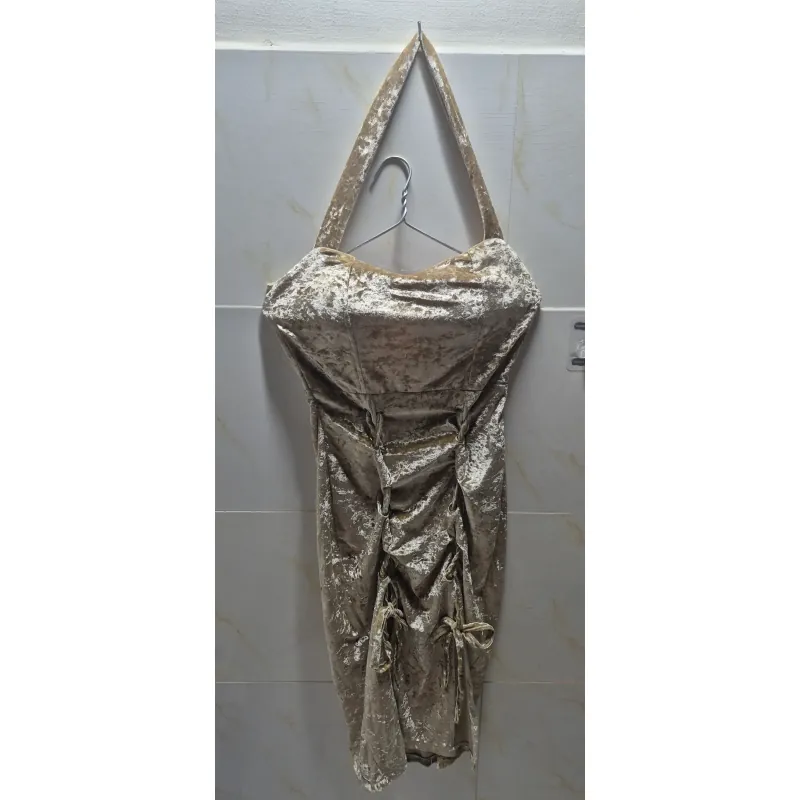 Đầm nhung thanh lý 790386