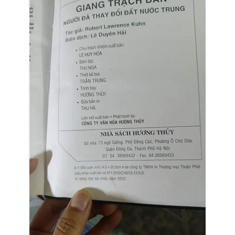 Giang Trạch Dân người đã thay đổi đát nước Trung Quốc - Robert Lawrence Kuhn 740698