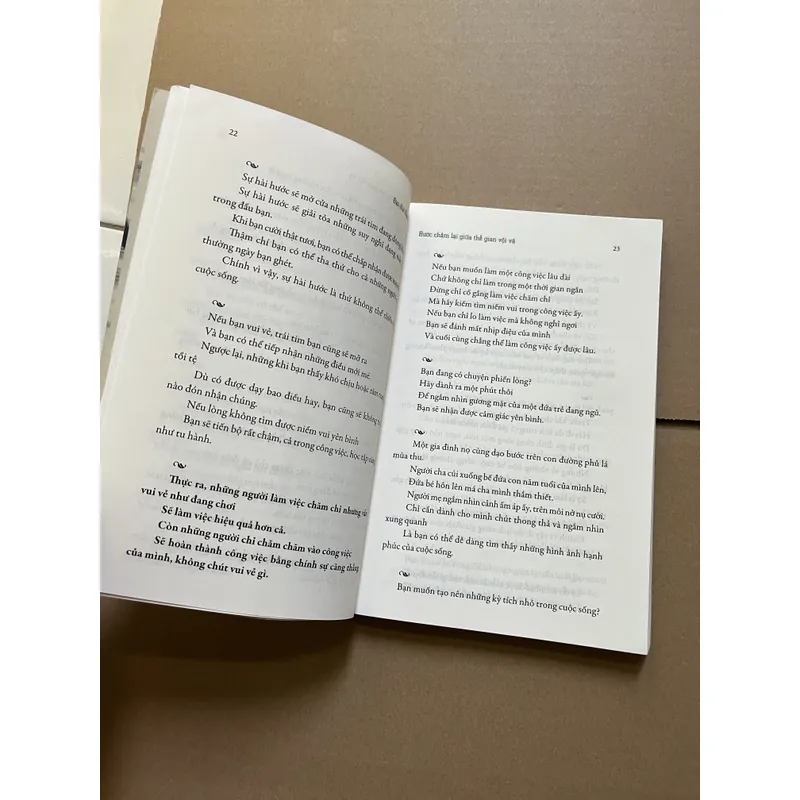 Bước chân chậm lại giữa thế gian vội vã (lỗi gáy góc trên) 731530