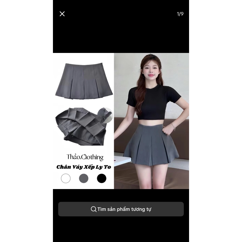 Chân váy xếp ly to 509092