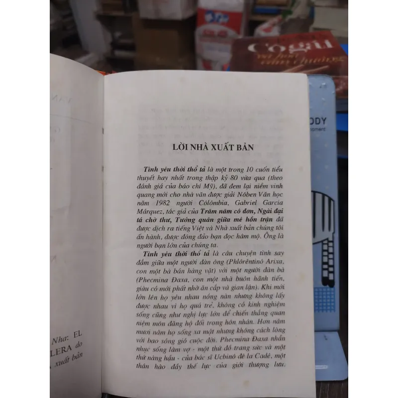 Sách: Tình yêu thời thổ tả - TG: Gabriel Garcia Marquez (A2) 732731
