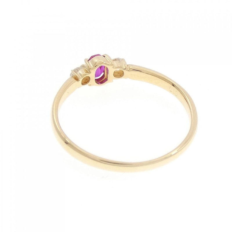 Nhẫn Ruby tổng hợp K18YG - Hàng hiệu Authentic 849644