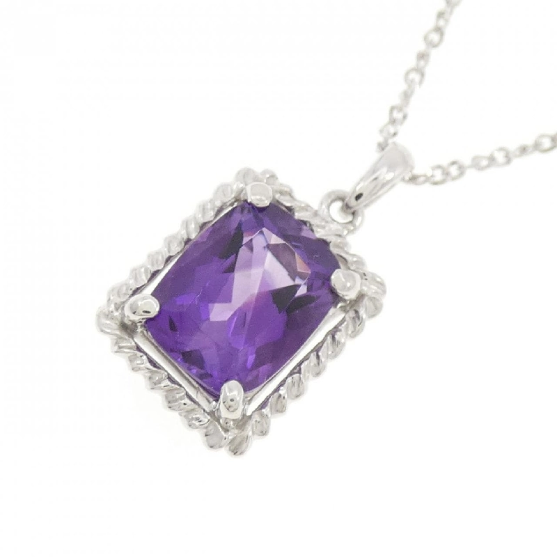 PT900/K18WG Mặt dây chuyền Amethyst 2.10CT - Hàng hiệu Chính hãng 861246