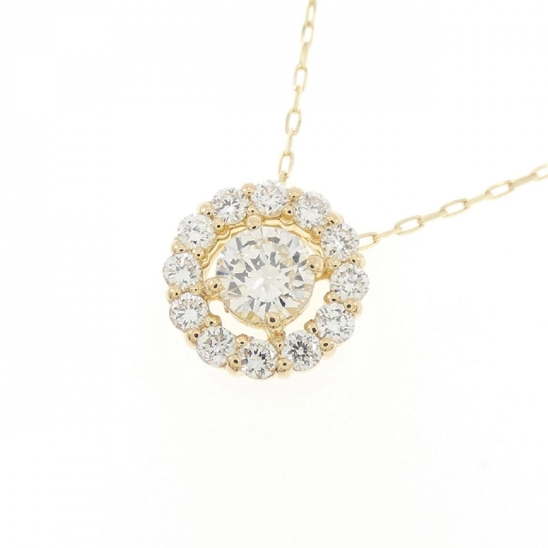 K18YG Dây chuyền kim cương 0.37CT - Hàng hiệu Chính hãng 858507