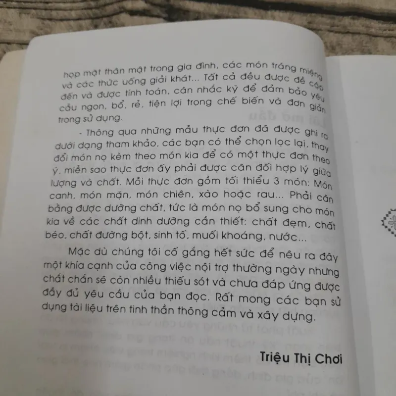 Tác giả Triệu Thị Chơi- Kỹ thuật Nấu ăn Gia đình. 754924