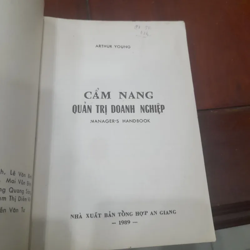Arthur Young - CẨM NANG QUẢN TRỊ DOANH NGHIỆP 789590