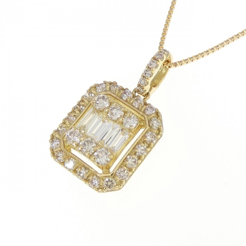 Dây chuyền kim cương K18YG 0.45CT - Hàng hiệu Chính hãng 860188