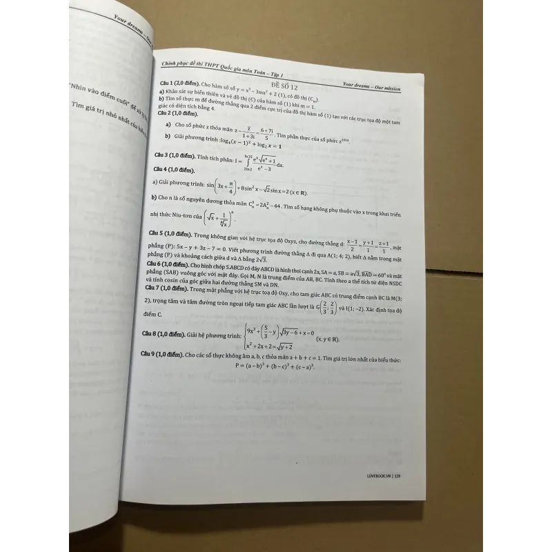 chinh phục đề thi THPT QG môn toán 976788