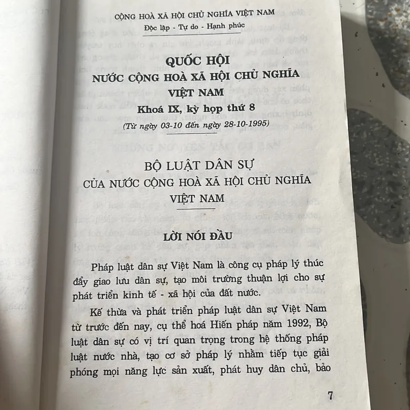 Bộ luật dân sự 1995 709270