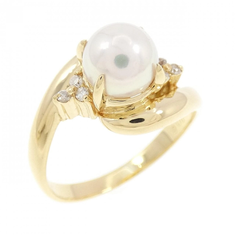 Nhẫn ngọc trai Akoya K18YG 6.3mm - Hàng hiệu Authentic 848787