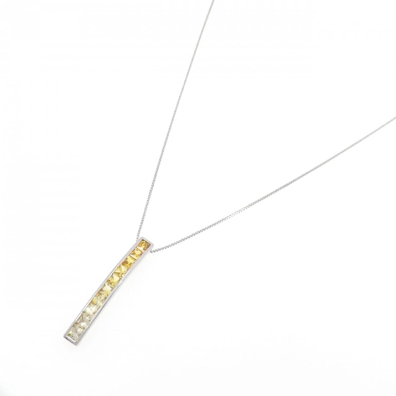 K18WG Sapphire Necklace 2.56CT - Hàng hiệu Chính hãng 862552