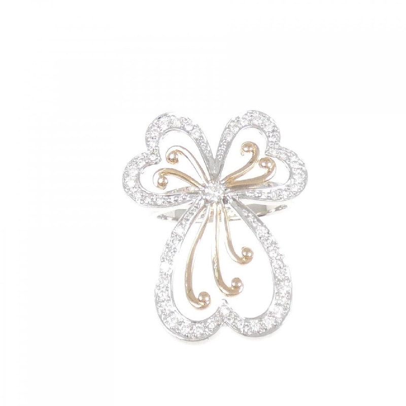 Nhẫn kim cương 18KWG/18KPG 0.49CT - Hàng hiệu Authentic 850890