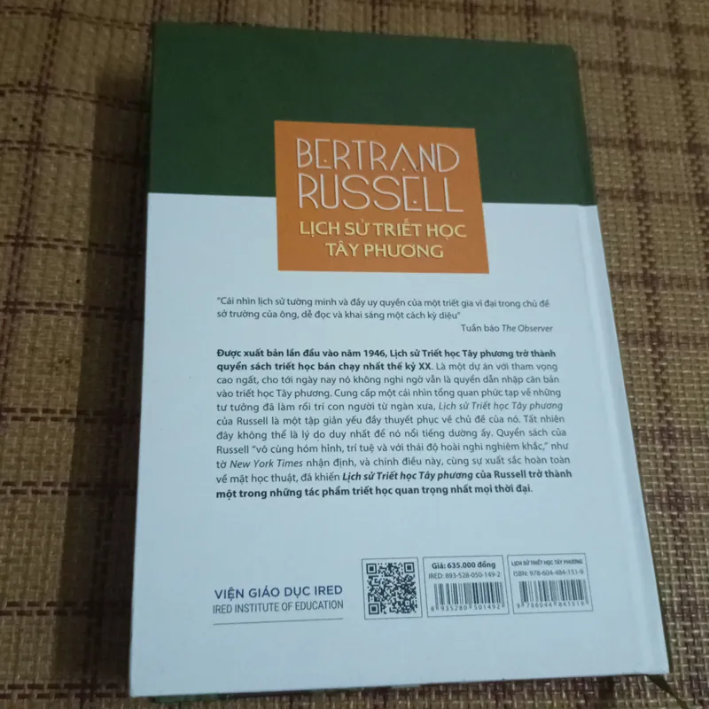 Lịch sử triết học Tây phương của Bertrand Russell  574432