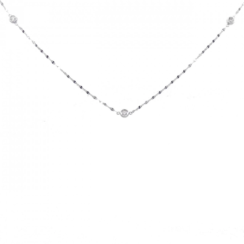 K18WG Dây chuyền kim cương 0.35CT - Hàng hiệu Chính hãng 846296