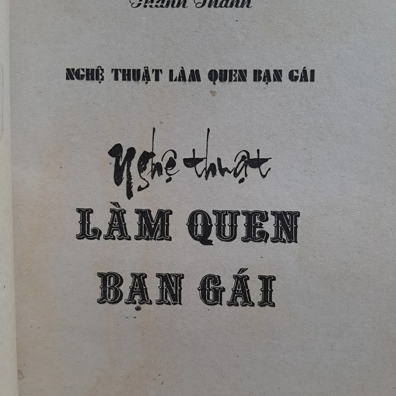 Nghệ thuật làm quen bạn gái 324809