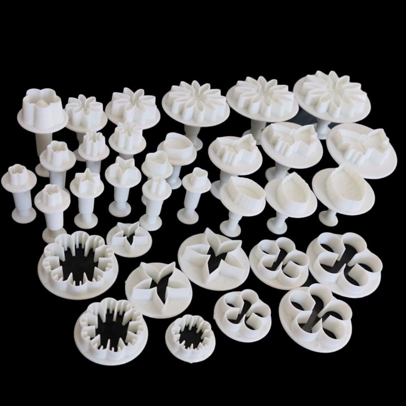 Bộ 33 dụng cụ tạo hình Fondant, Cutter, Cookie hoa lá – Mã số 1031 336037