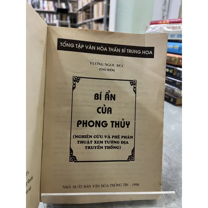 BÍ ẨN CỦA PHONG THUỶ - TRẦN ĐÌNH HIẾN 760043