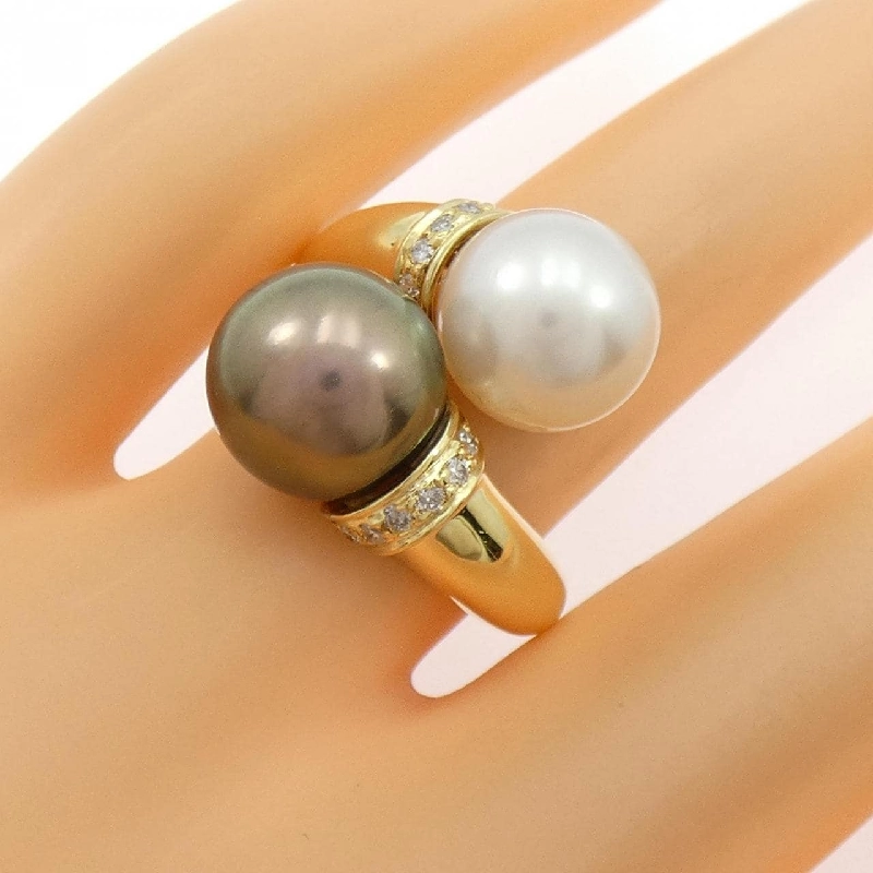 Nhẫn ngọc trai 18KYG - Hàng hiệu Authentic 849775