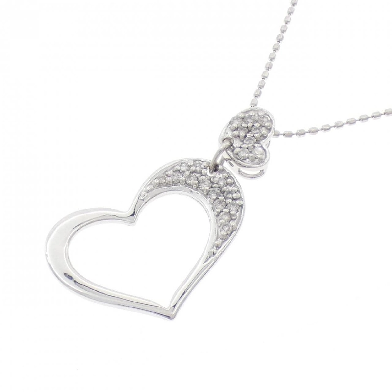 K14WG/K18WG Dây chuyền hình trái tim kim cương 0.14CT - Hàng hiệu Chính hãng 856799