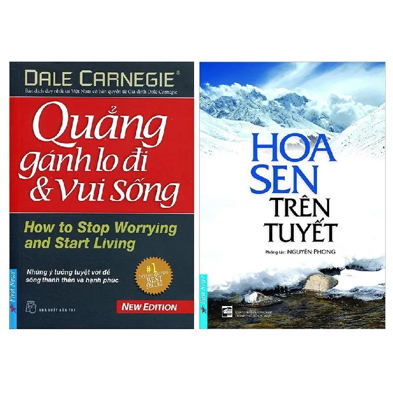 Sách - Combo 2 Cuốn: Hoa Sen Trên Tuyết + Quẳng Gánh Lo Đi & Vui Sống - Trí Việt - NENA2509 Blogmeo21025 580628
