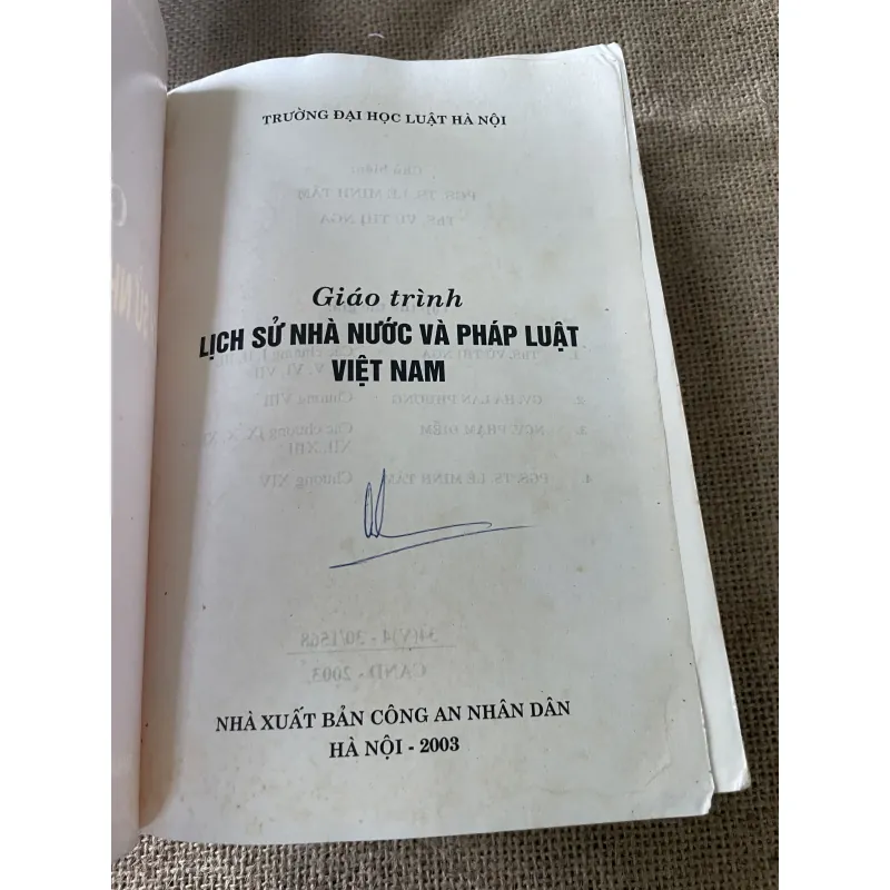 Lịch sử nhà nước và pháp luật Việt Nam , khổ lớn,  795814