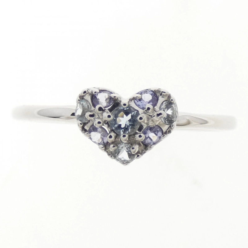 Nhẫn Aquamarine K10WG Hình Trái Tim - Hàng hiệu Chính Hãng 854093