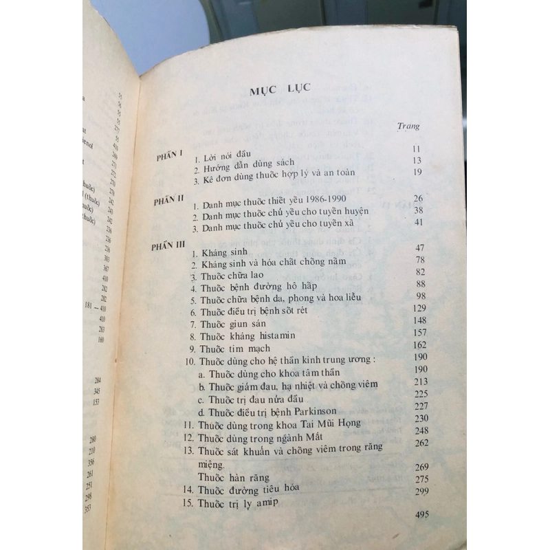 HƯỚNG DẪN SỬ DỤNG THUỐC  - 496 trang, nxb: 1987 335512