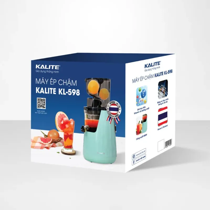 🔥 Máy ép chậm KALITE KL-598 cao cấp – Sản xuất Thái Lan, ép kiệt giữ trọn dưỡng chất 792851