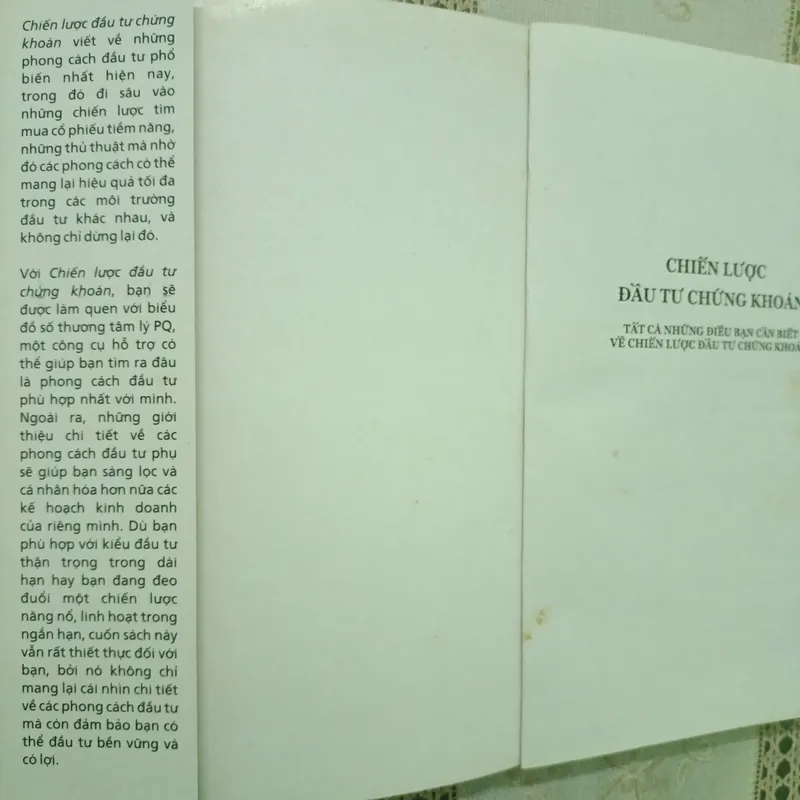 CHIẾN LƯỢC ĐẦU TƯ CHỨNG KHOÁN  738874