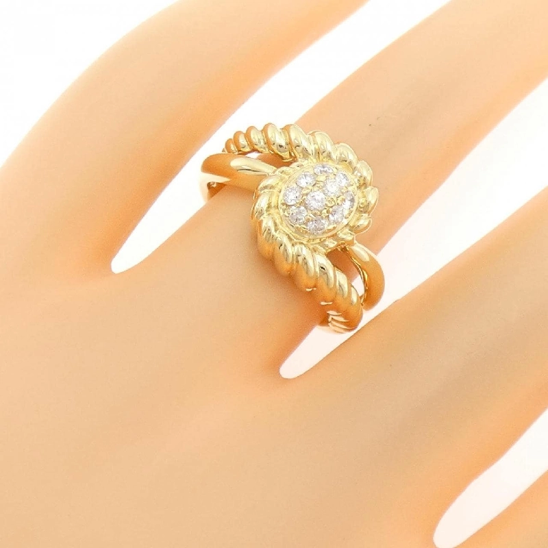 Nhẫn kim cương K18YG 0.22CT 669146