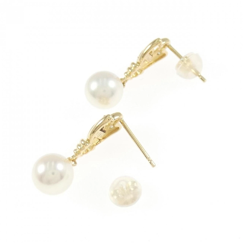 K18YG Bông tai ngọc trai Akoya 6.9mm - Hàng hiệu Chính hãng 875635