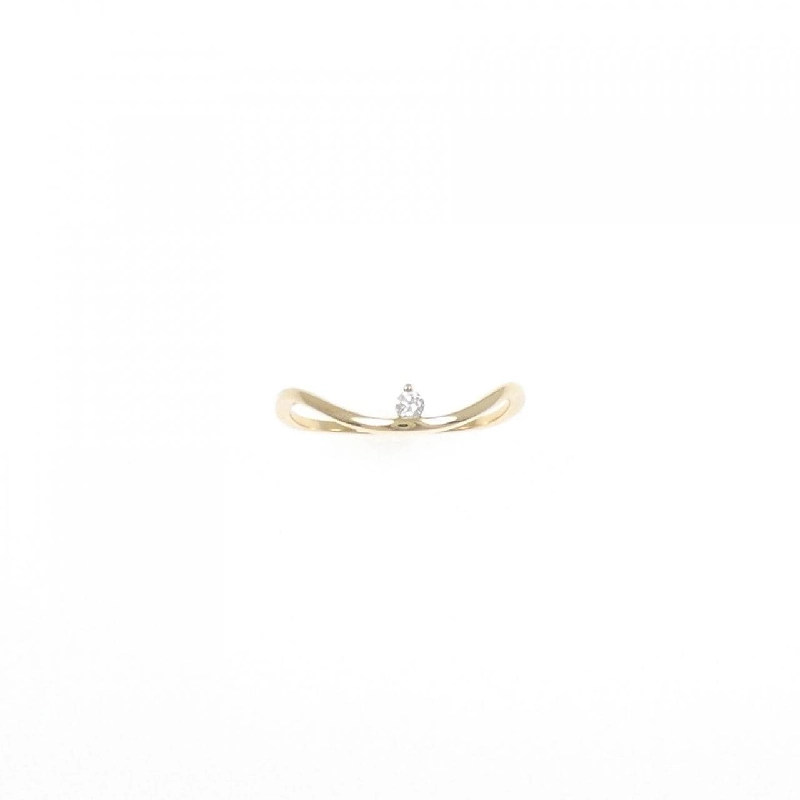 【Remake】Nhẫn kim cương K18YG 0.03CT 673177
