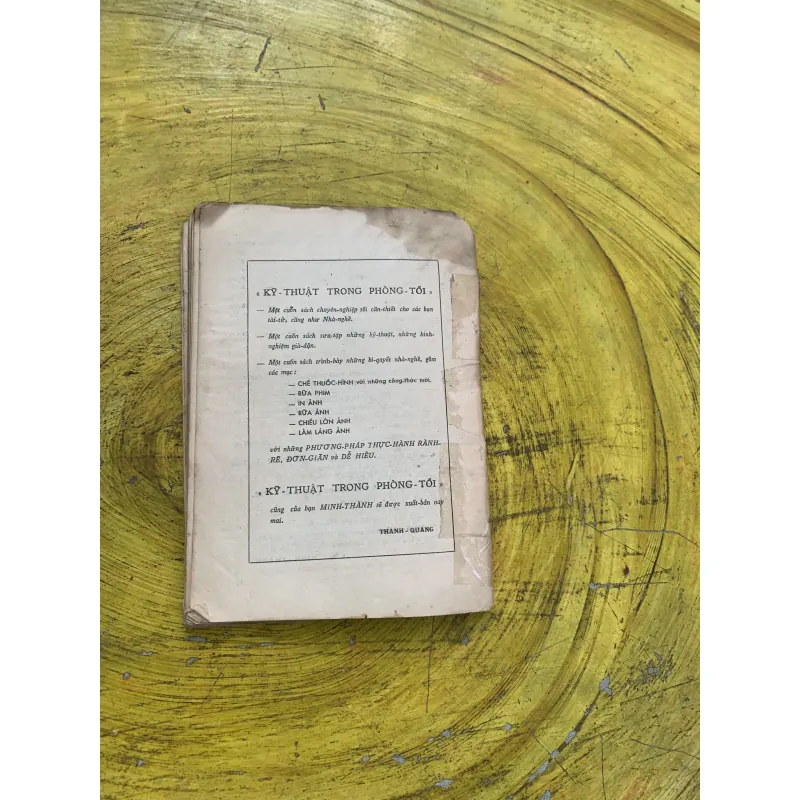 BƯỚC ĐẦU CỦA NGHỆ THUẬT CHỤP HÌNH sách trước giải phóng 746706