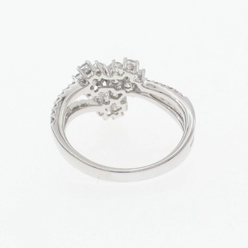 Nhẫn kim cương hoa K18WG 0.75CT - Hàng hiệu Authentic 854126