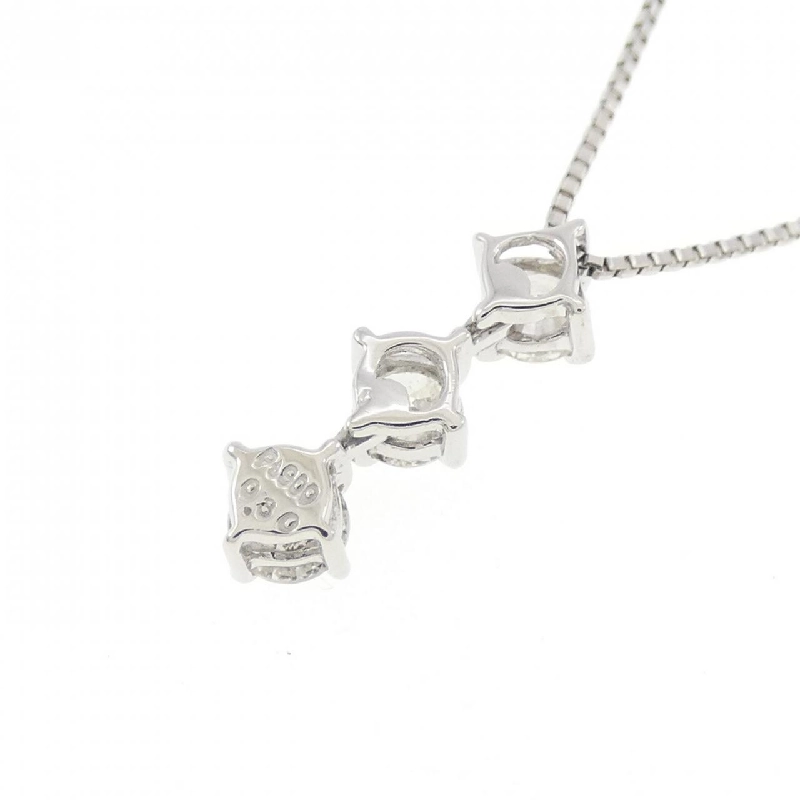Dây chuyền kim cương ba viên PT900/PT850 0.30CT - Hàng hiệu Chính hãng 856280