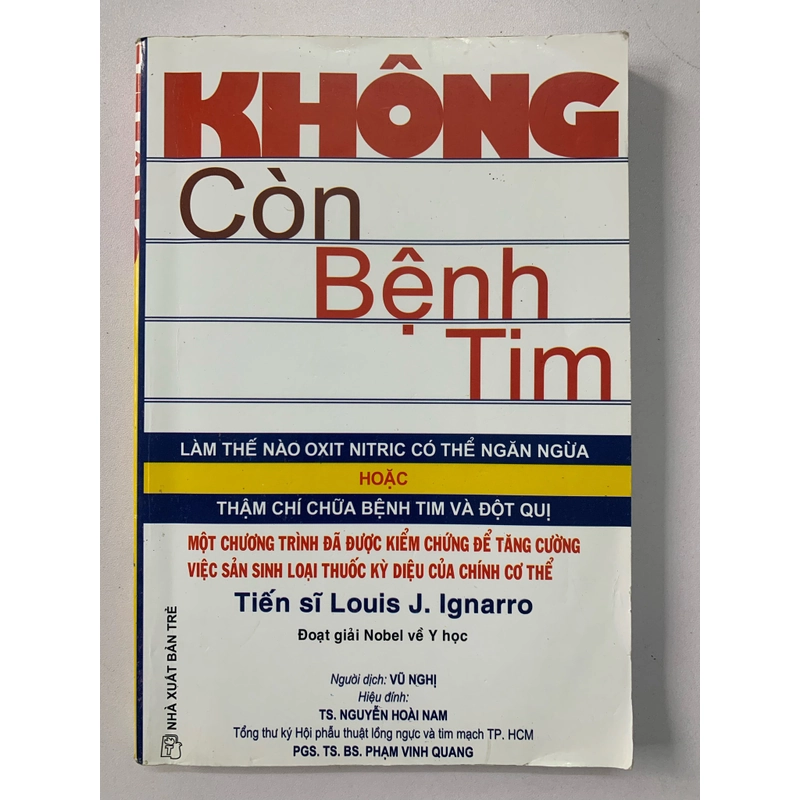 KHÔNG CÒN BỆNH TIM - 256 Trang - sách dịch, bìa mềm 332246