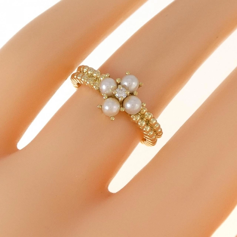 Nhẫn ngọc trai Akoya K18YG 671487