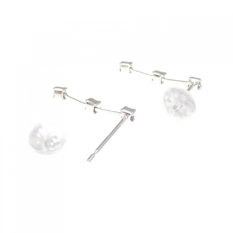 K18WG Bông tai kim cương ba viên 0.08CT - Hàng hiệu Chính hãng 863874