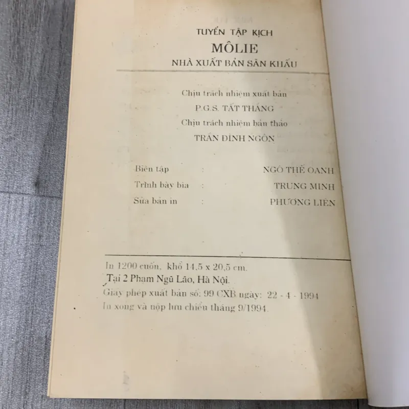 Tuyển tập kịch molie. 3a4 1040572