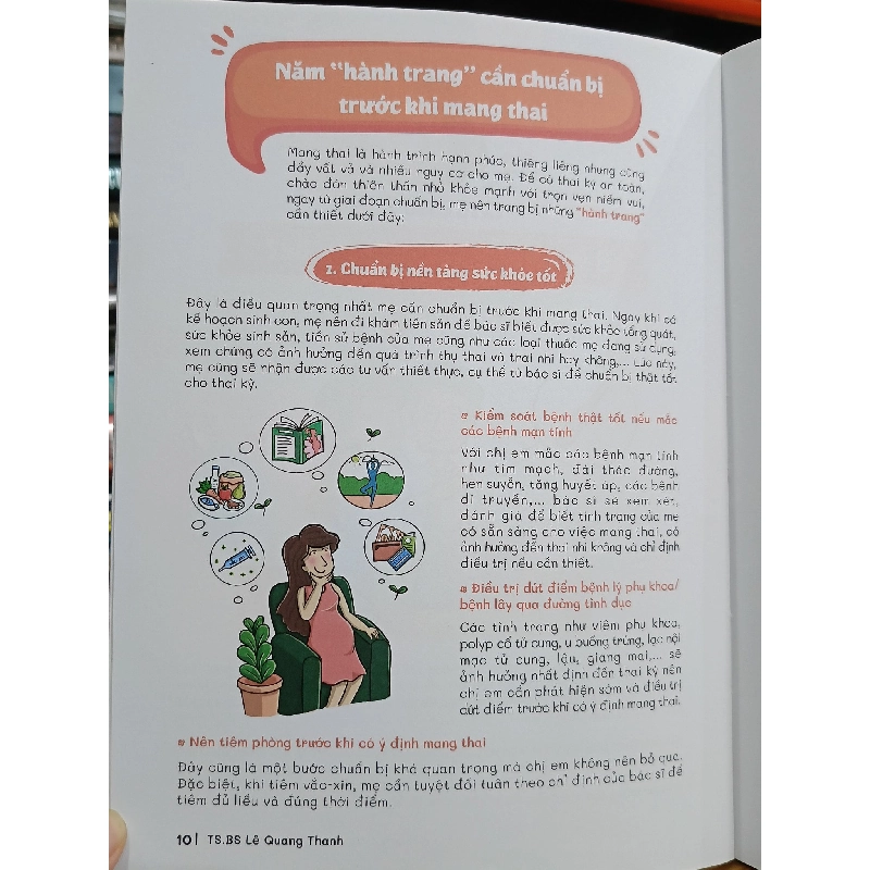 Cẩm nang chăm sóc sức khỏe phụ nữ mang thai - TS.BS. Lê Quang Thanh (chủ biên) 695603