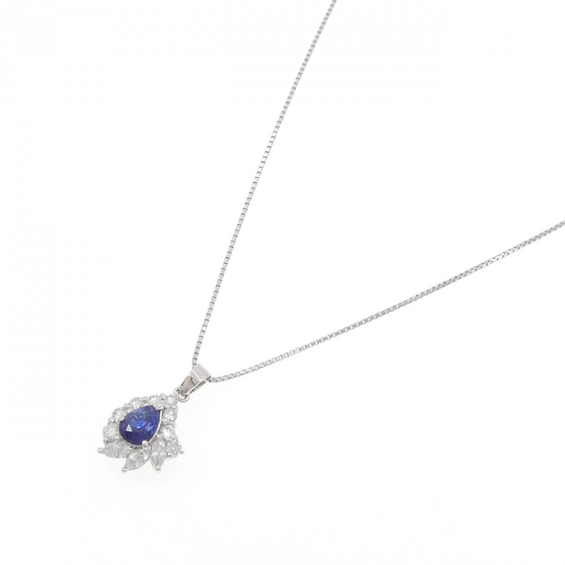 Dây chuyền Sapphire PT900/PT850 0.95CT - Hàng hiệu Chính hãng 858805