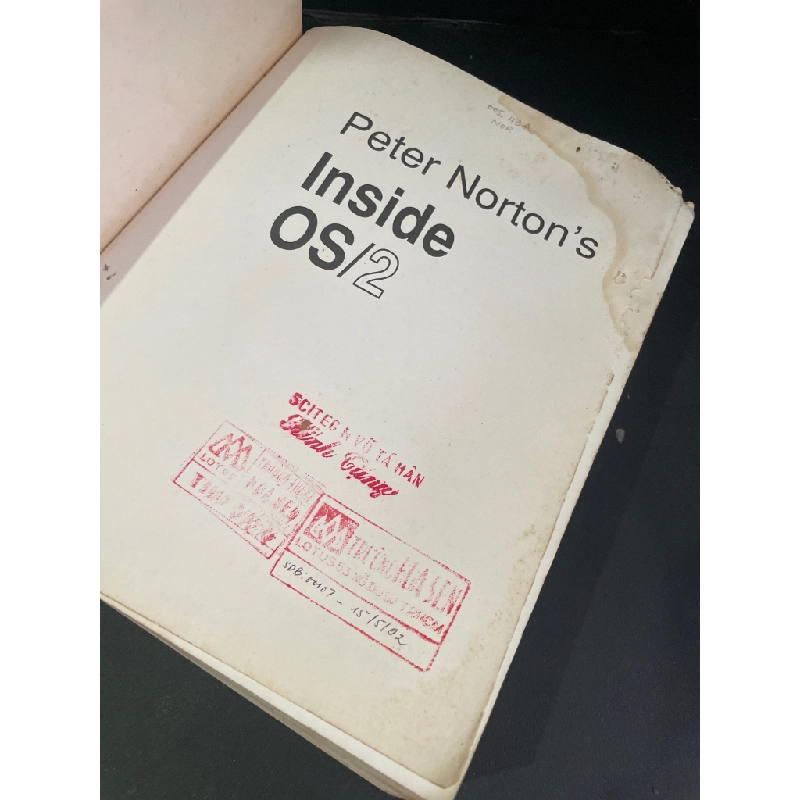 Peter norton's inside OS/2 mới 70% bẩn bìa, ố, có vệt nước, có mộc đỏ Robert Lafore - Peter Norton HCM3004 NGOẠI VĂN 445490