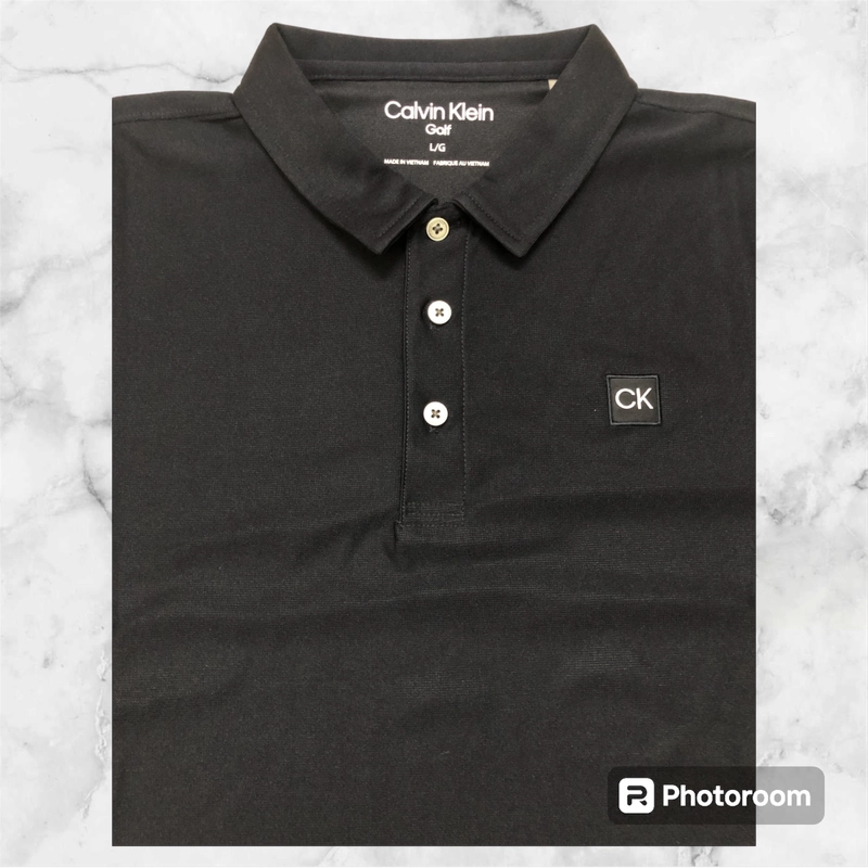 Áo thun polo nam hiệu CK, màu xanh navy, size L còn mới 201857