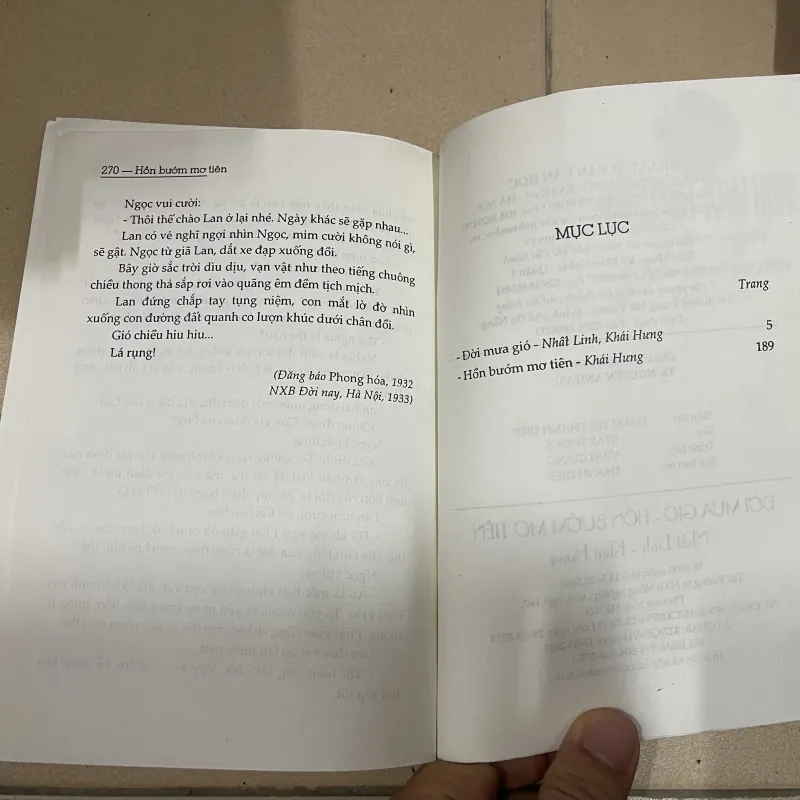 Đời mưa gió - Hồn mơ bướm tiên - Nhất Linh - Khái Hưng (c43) 971435