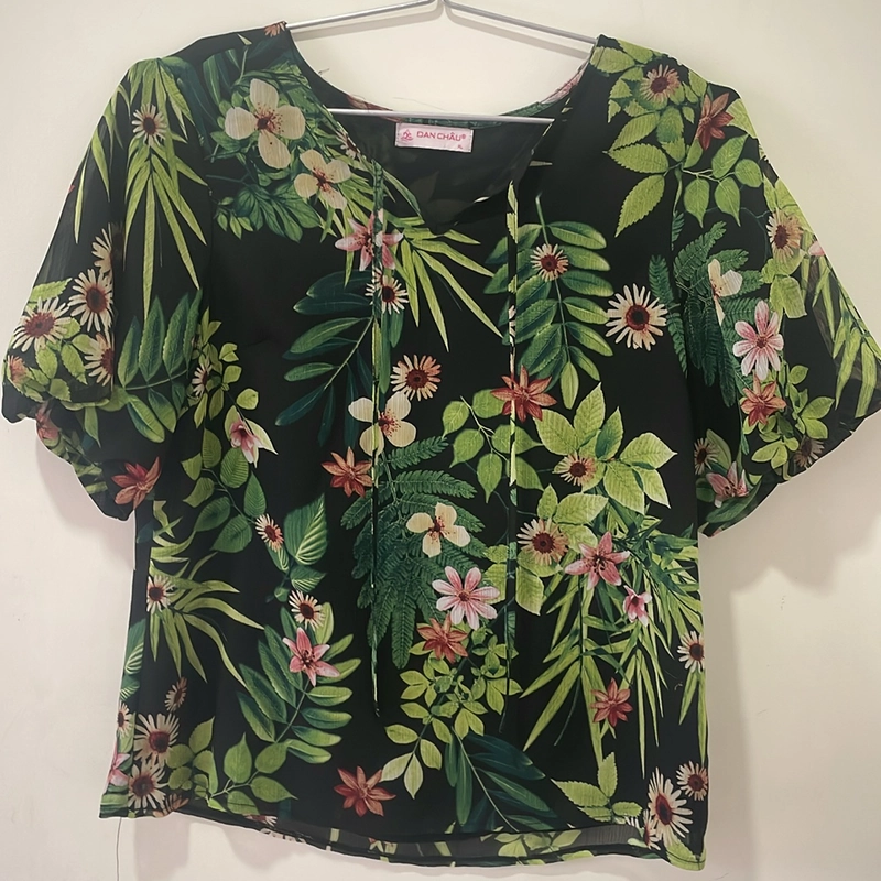 Áo sơmi công sở Đan Châu XL hoa văn 80% 536291