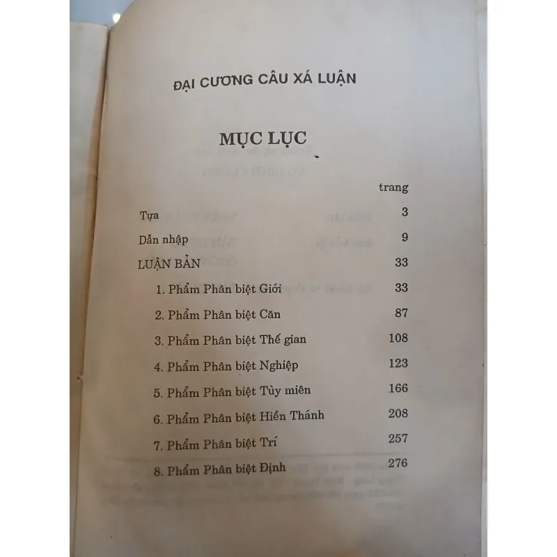 ĐẠI CƯƠNG CÂU XÁ LUẬN - THÍCH THIỆN SIÊU 1026430