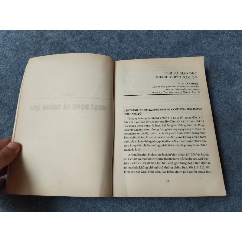 GIÁO DỤC NAM BỘ THỜI KỲ KHÁNG CHIẾN CHỐNG PHÁP (1945 - 1954) 700965