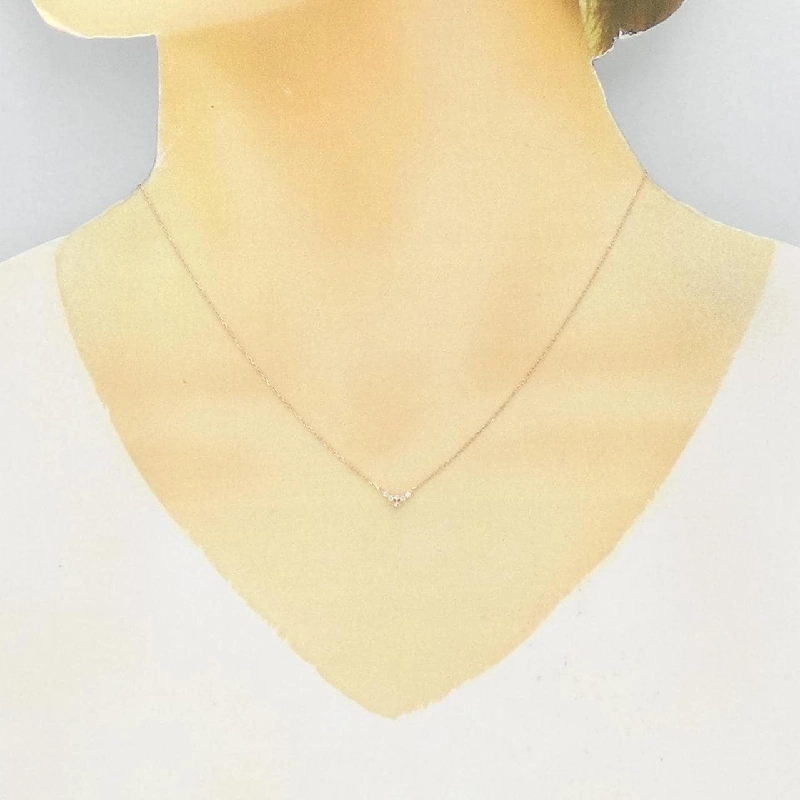 Dây chuyền kim cương Agat 0.03CT - Hàng hiệu Authentic 842367